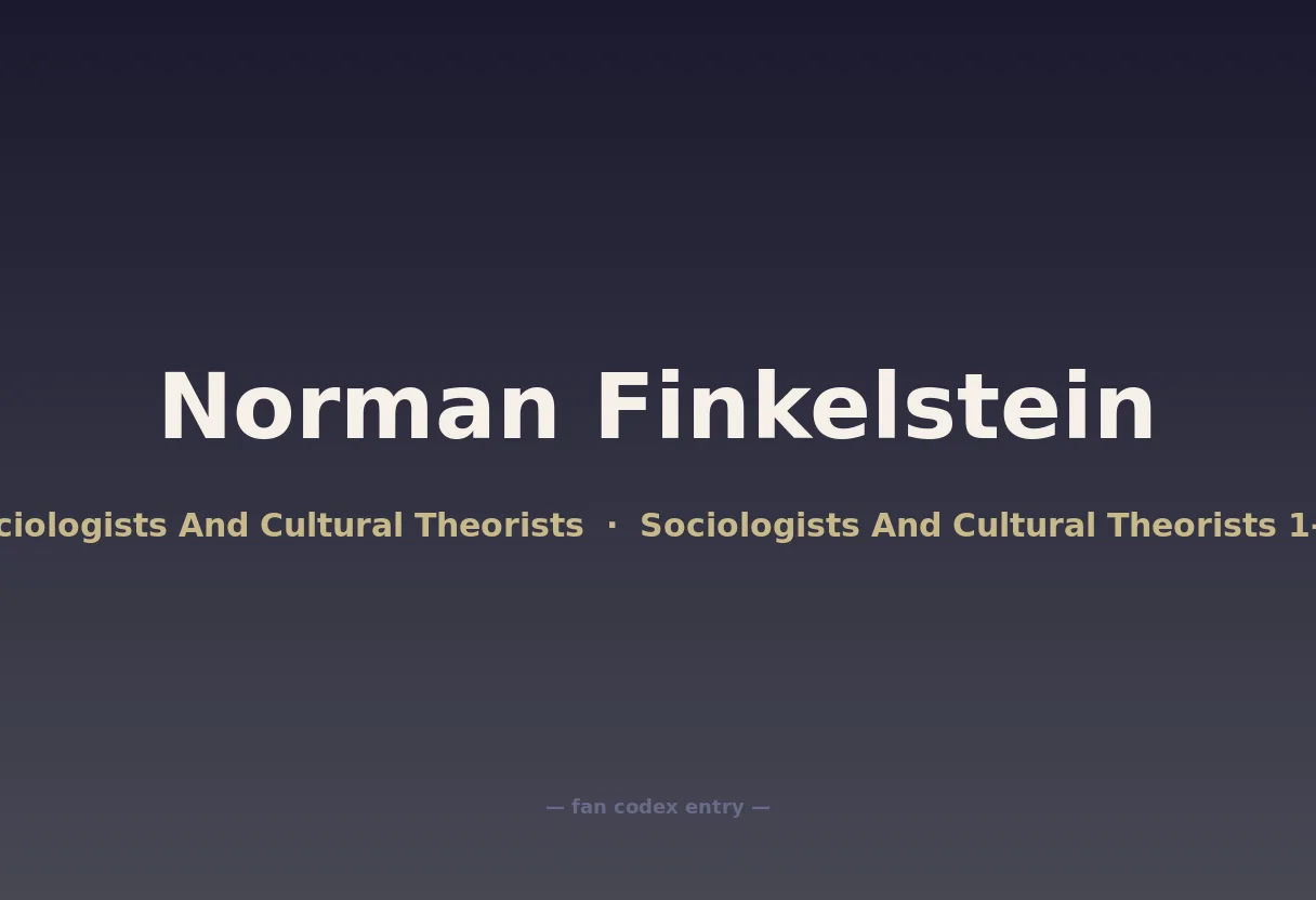 Norman Finkelstein